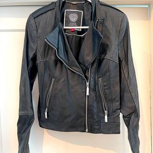 Vince camuto faux leather coat. Great condition barley worn
